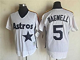 Houston Astros #5 Jeff Bagwell White Mitchell And Ness Throwback Pullover Stitched Jersey,baseball caps,new era cap wholesale,wholesale hats
